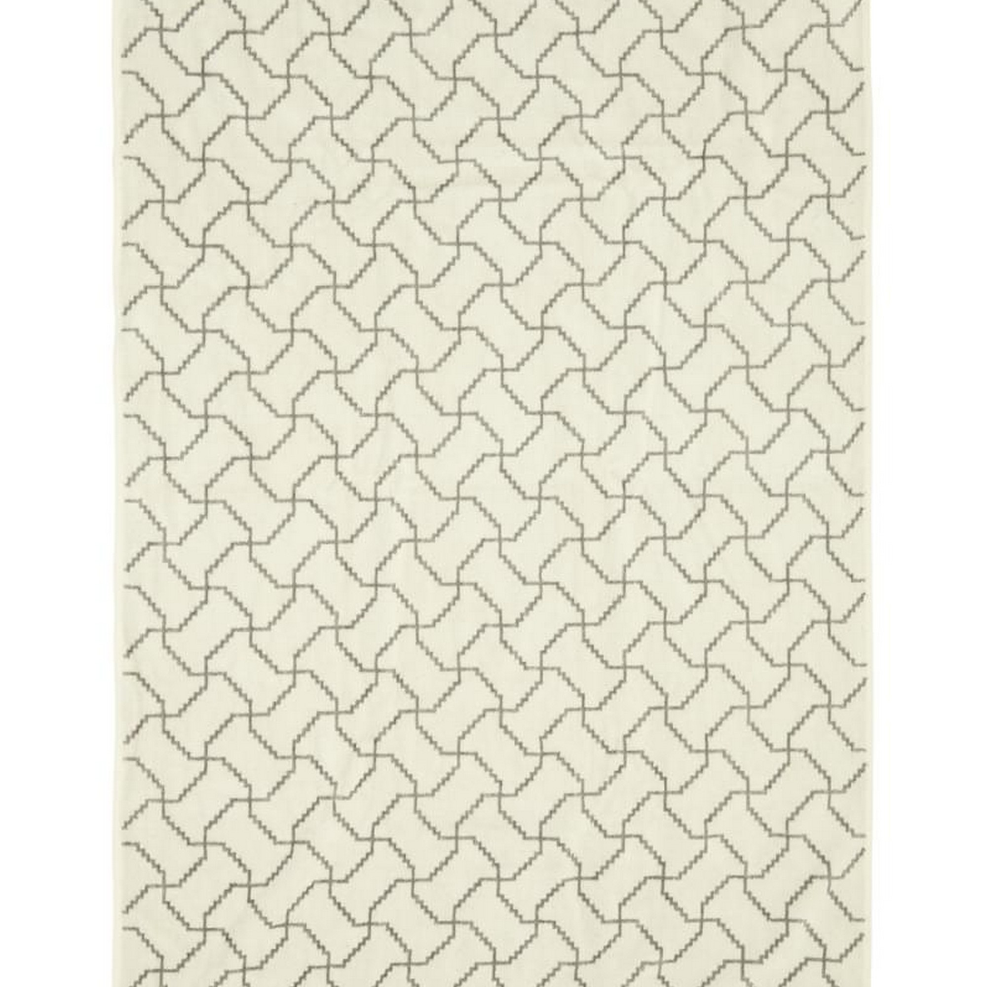 Ayda Geometric Bath Mat By Bedeck Of Belfast In Chalk Grey